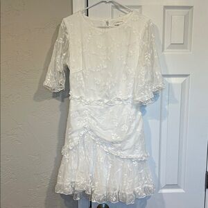 Selfie Leslie Ivory Embroidered Dress